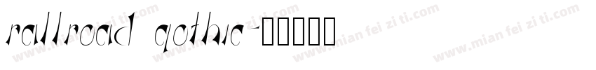 rallroad gothic字体转换